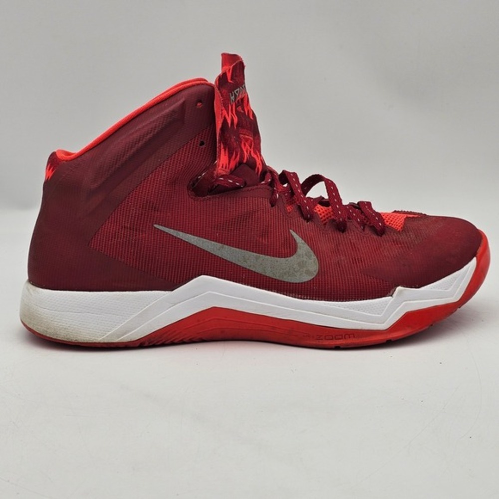 Nike Mens Zoom Hyperquickness 616865-600 Red Basketball Shoes‎ Sneakers Size 11